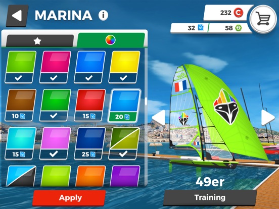 Virtual Regatta Inshore iPad screenshot 5 - Games app