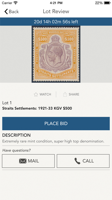 Status International Auction Screenshot 3 - AppWisp.com Status International Auction Screenshot 3 - AppWisp.com