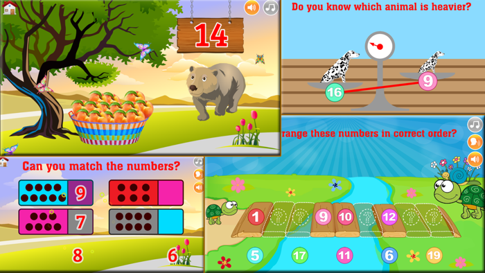 123 Kids Numbers and Math - 16 Games in 1