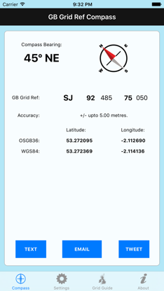GB Grid Ref Compass screenshot 1