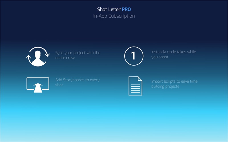Shot Lister (Legacy) Screenshot