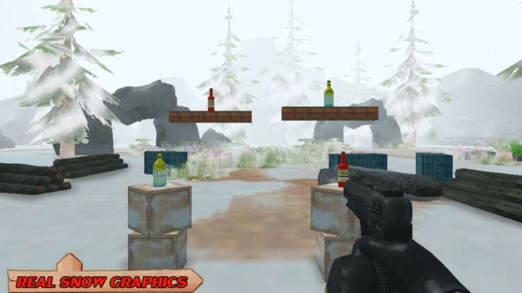 Snow Bottle Shooting