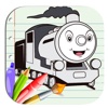 Kids Coloring Book Monster Train Game Education