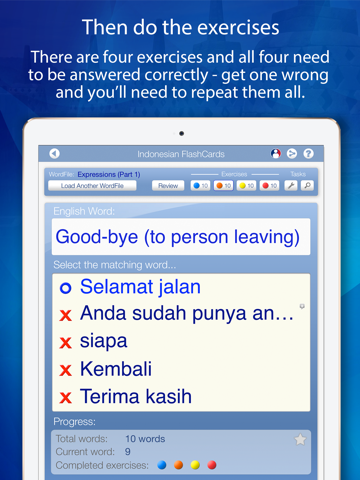 Learn Indonesian FlashCards for iPad screenshot 4