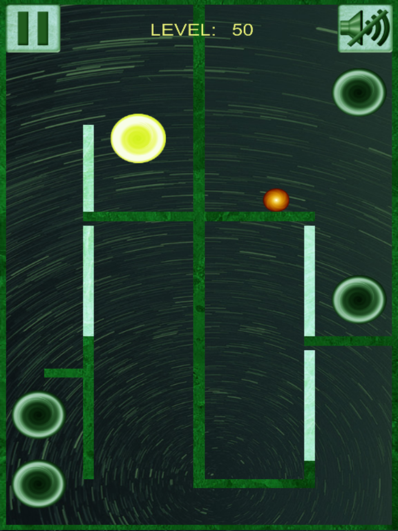 Orange Ball and Black Holes iPad screenshot