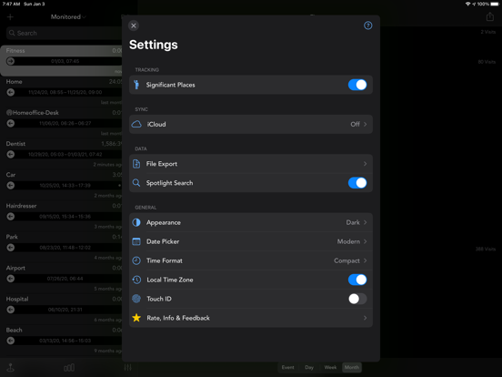 Geofency - Time Tracking iPad app afbeelding 3