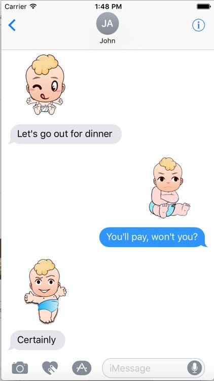 Cute Baby Emoji & Sticker Pack for Chatting