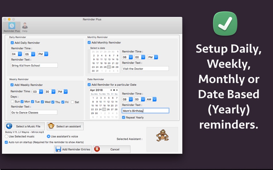 #4. Reminder Plus (macOS) 由: Ruchira Ramesh