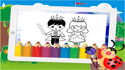 フェアリー 塗り絵の本 カートゥーン 美容 王女 人形 おとぎ話 こどもゲーム  アプリ 子供向けのおすすめ画像4