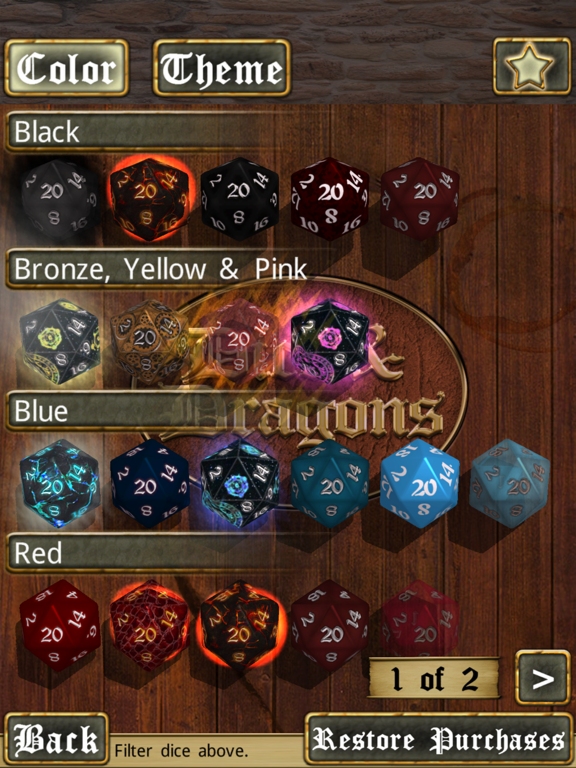 Screenshot #6 pour Dice & Dragons - RPG Dice Roller