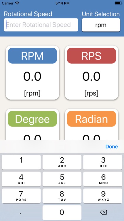Rotational Speed Converter screenshot-3