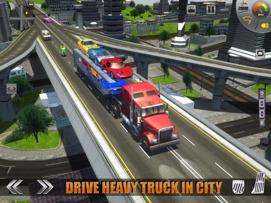 Car Transport Truck USA 2017 - Cargo Transporter iPad screenshot