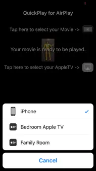 Quick AirPlay - Optimized for your iPhone videos iphone bilder 1