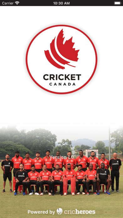 Cricket Canada Match Centre Screenshot