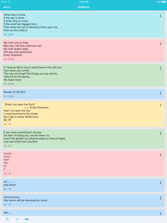 Screenshot #4 pour XyMemo