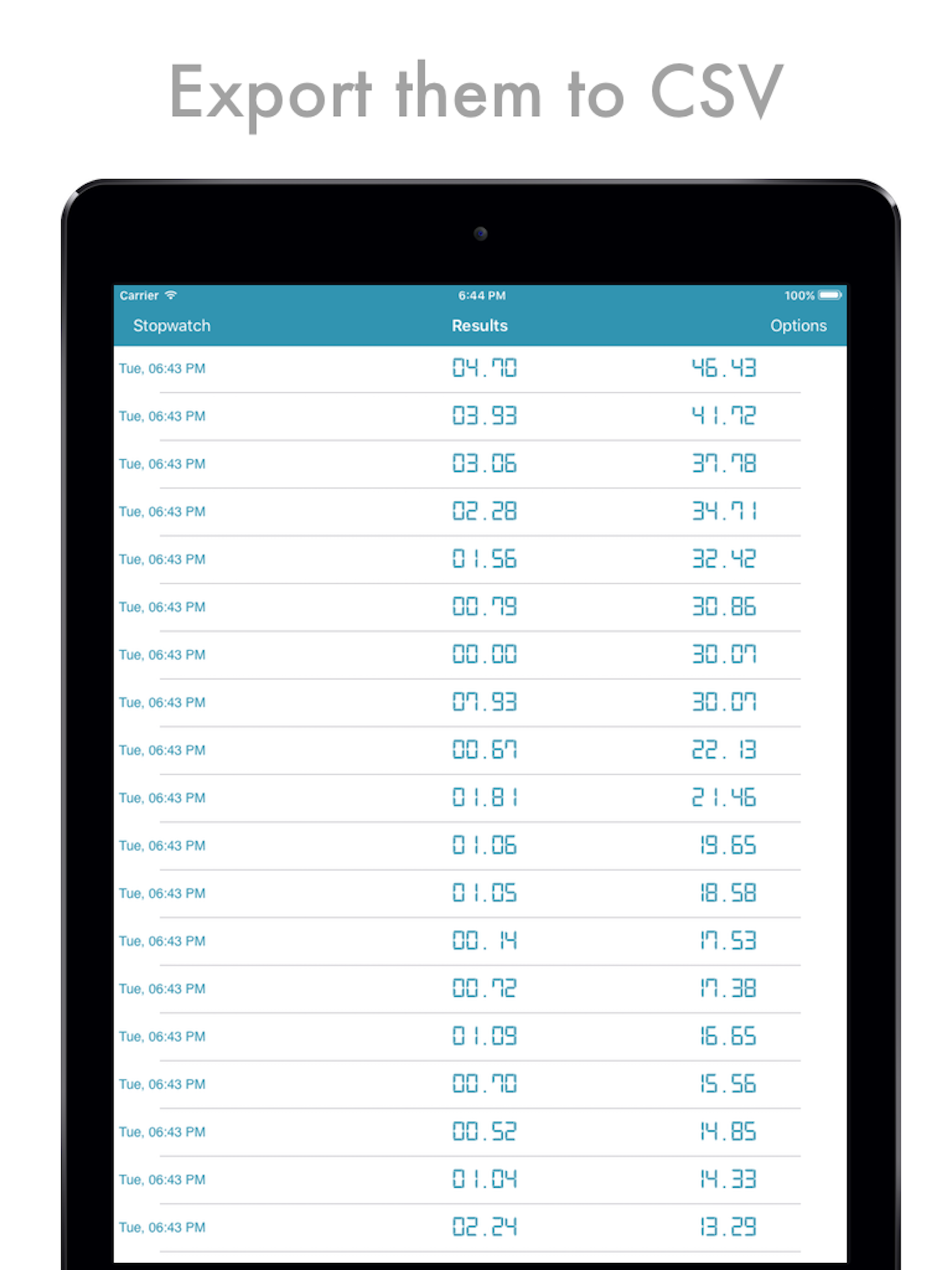 Ultra Chrono - both timer and stopwatch in one app