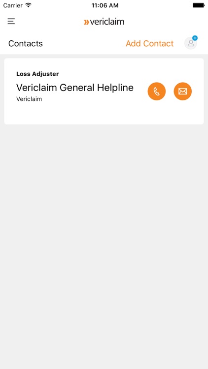 Vericlaim Major Loss App