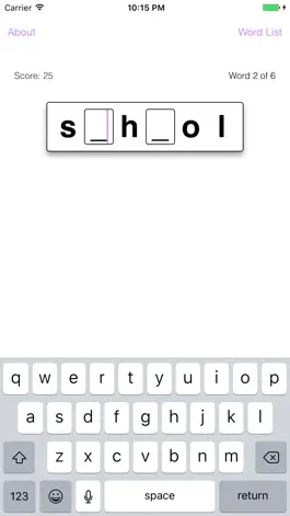 Game screenshot Cloze for Spelling apk