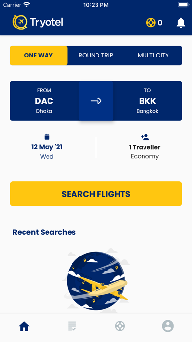 Tryotel: Book Flights Screenshot