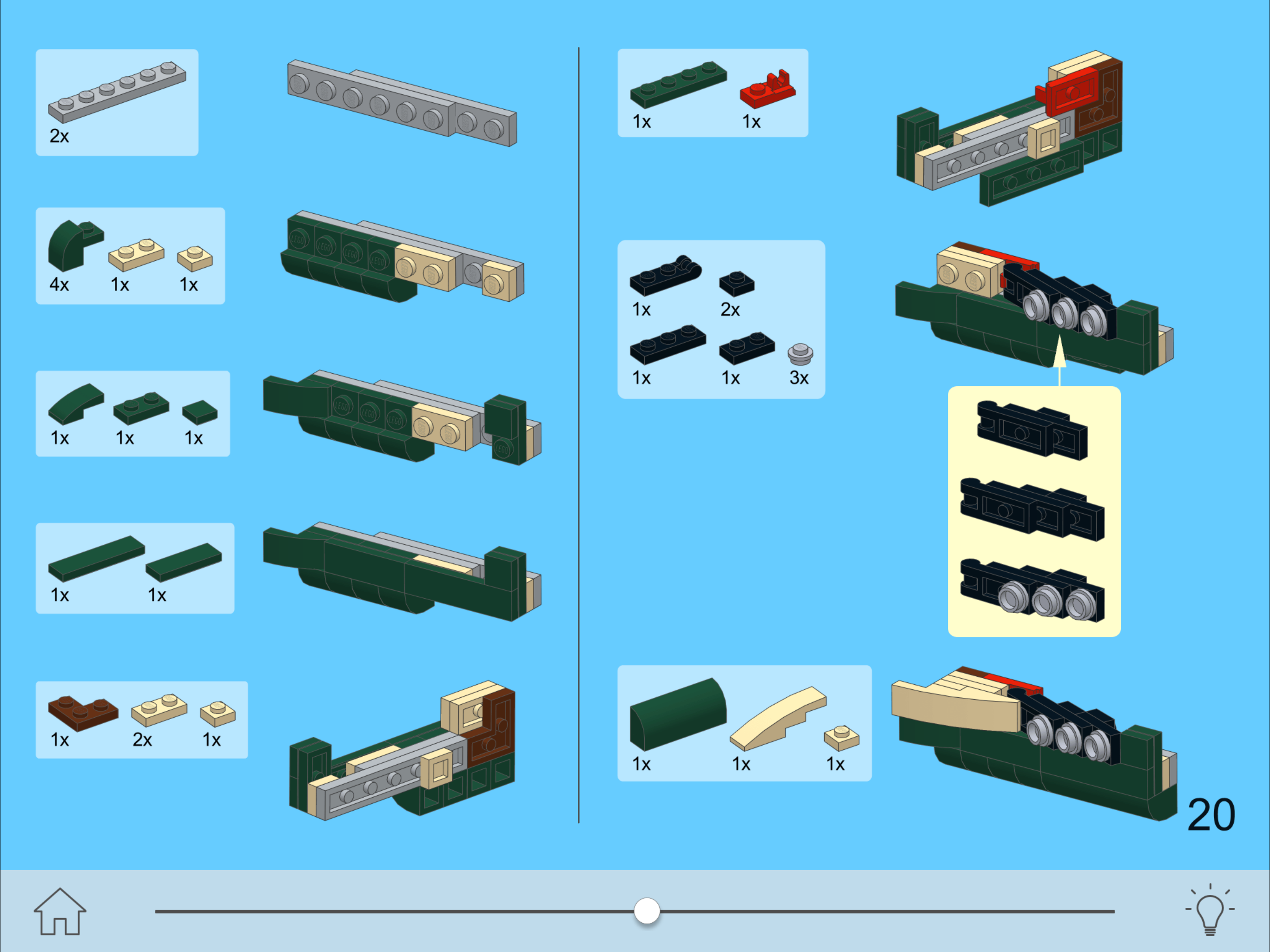 Airplane for LEGO 10242 - Building Instructions
