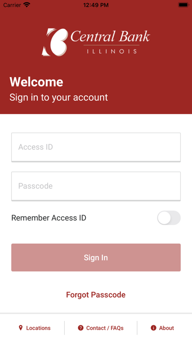 Central Bank Illinois Mobile Screenshot