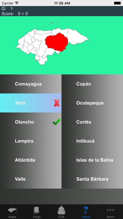 Honduras Department Maps and Capitals