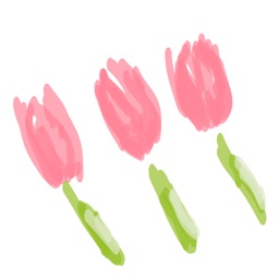 Flower sticker - heart & love stickers for photos