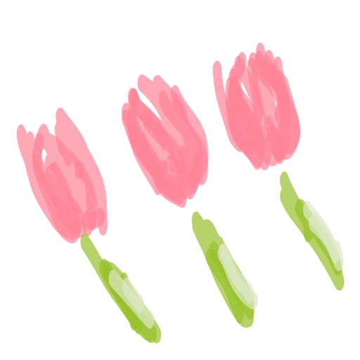 Flower sticker - heart & love stickers for photos