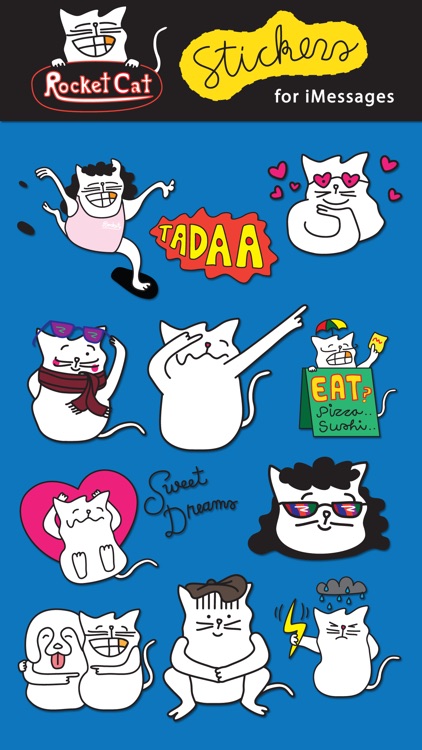 Rocket Cat Stickers