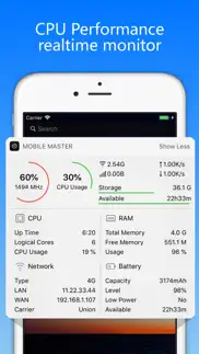mobile master-cpu master iphone screenshot 1