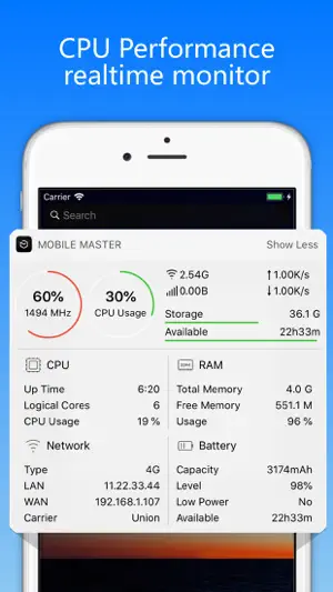Mobile Master-CPU Master screenshot 1