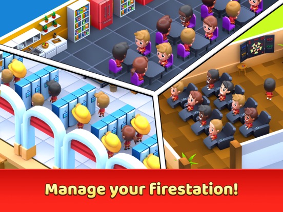 Idle Firefighter Tycoon iPad app afbeelding 1