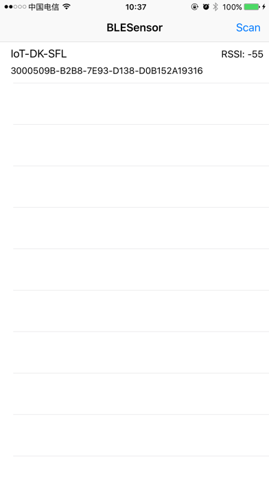 Screenshot #1 pour BLESensor