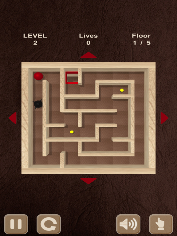 Roll the ball. Labyrinth box iPad screenshot