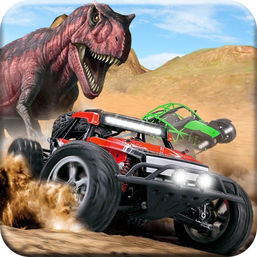 Dino World Car Racer - Speed Driving & Racing Game icon