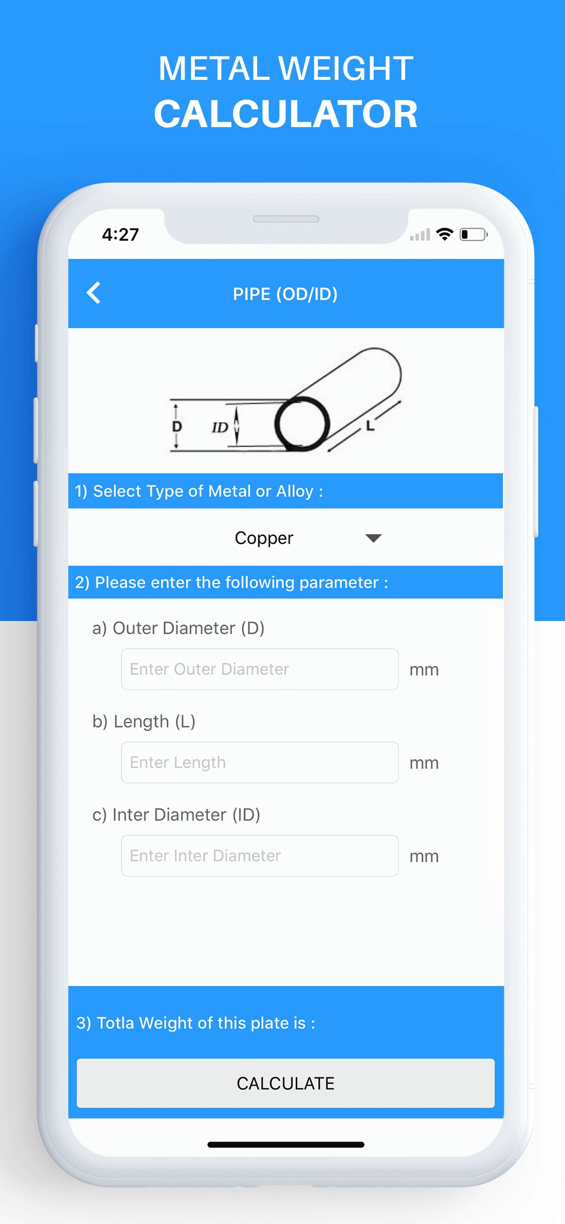 Metal Weight Calculator ٭ screenshot 3
