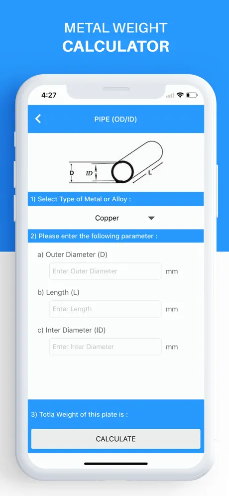 Metal Weight Calculator ٭