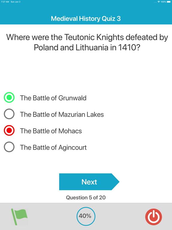 Screenshot #6 pour Medieval History Quiz