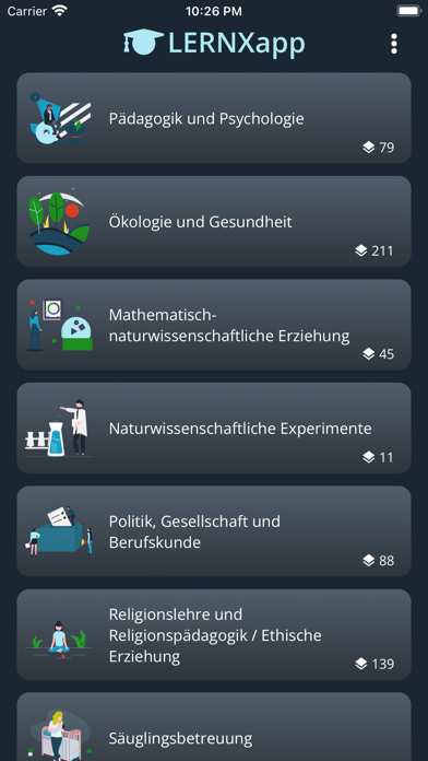 LERNXapp Kinderpflege Screenshot