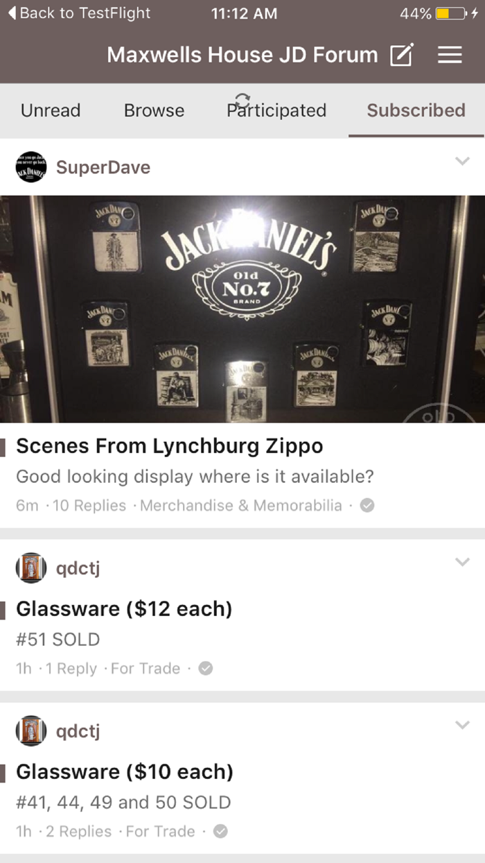 Maxwells House Jack Daniels Collectors Forum