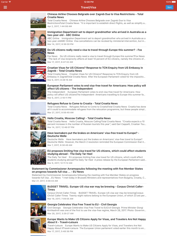 Croatia News in English Today & Croatian Radio iPad screenshot 4 - News app