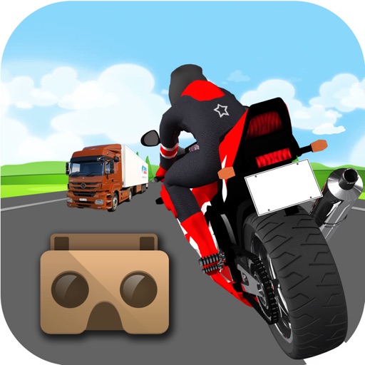 Real Bike Traffic Rider Virtual Reality Glasses icon