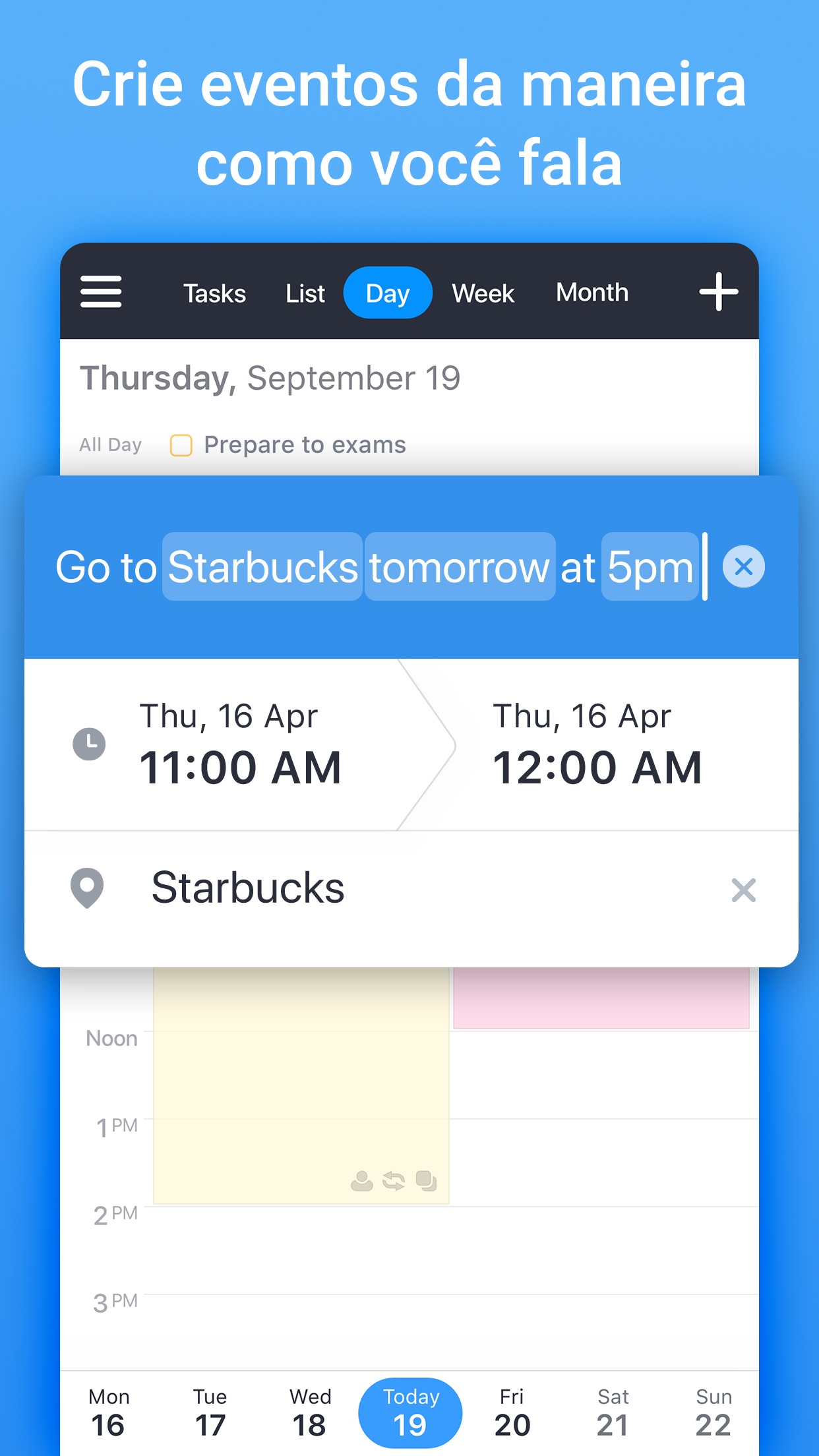 Screenshot do app Calendars: Calendário e Agenda