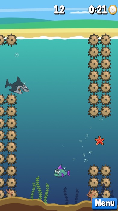 Screenshot #3 pour Splashy Sharky - Don’t get mines in endless road!