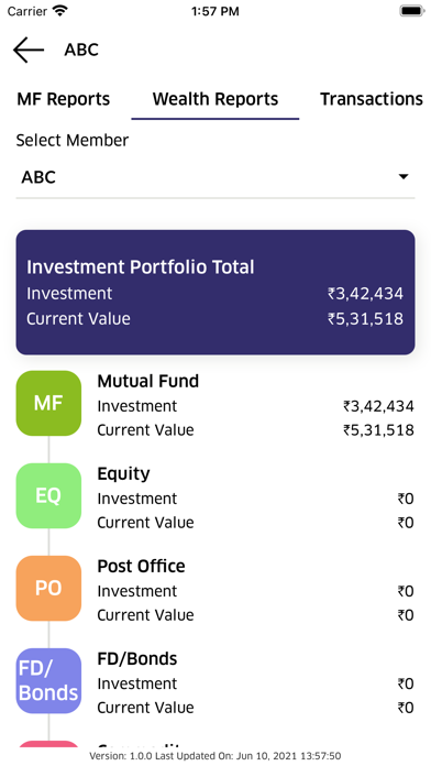 JNV Financial Services Screenshot
