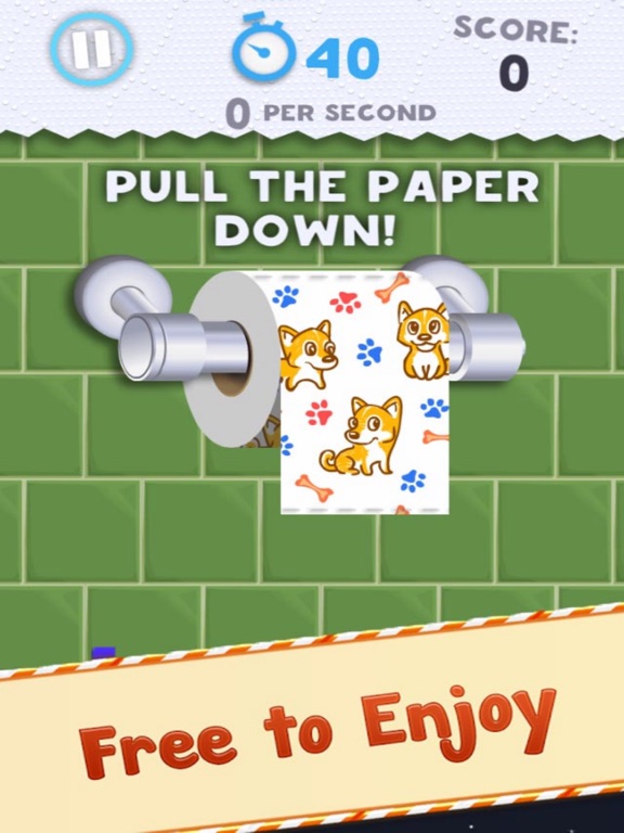 Toilet Game - Mini Paper Race screenshot 2