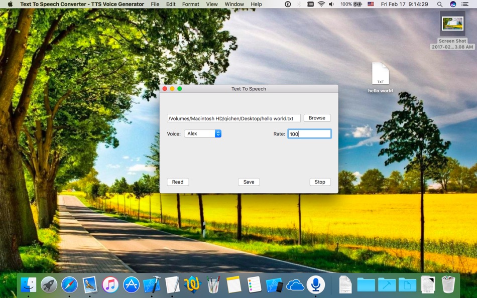 #2. Text To Speech Converter - TTS Voice Generator (macOS) 게시자: Qi Chen