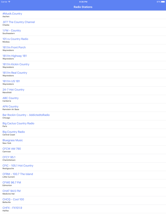 Screenshot #4 pour Radio Channel Country FM Online Streaming
