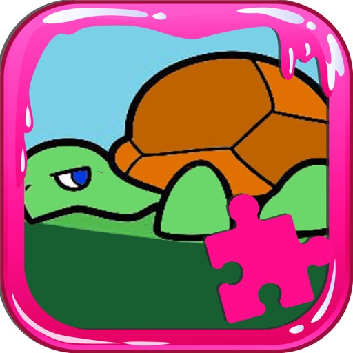 Turtle Jigsaw Puzzle Animal Games For Kids Icon