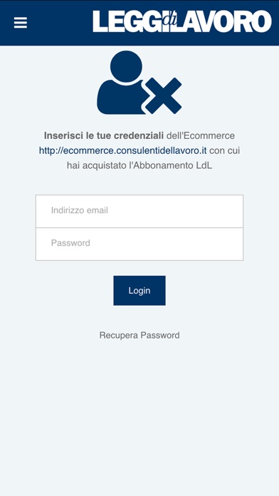 Leggi di Lavoro Screenshot